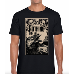 T-shirt Nothing For Free The crows Noir