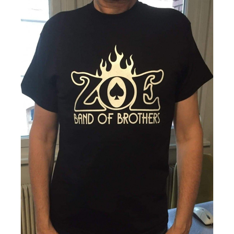 Zoe " Band Of Brothers " Black T-shirt