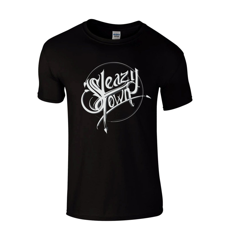T-shirt Sleazy Town Unfinished Business Noir