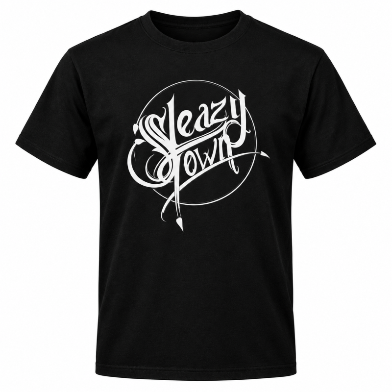 T-shirt Sleazy Town Unfinished Business Noir