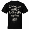 Sleazy Town Living Like A Hobo Black T-shirt