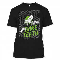 T-shirt Bare Teeth Zombie Noir